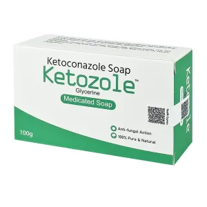 Ketozole Ketoconazole & Glycerin Medicated Soap 100g